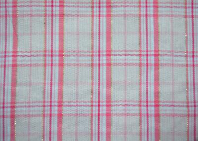 China Luxury Shiny Gold Thread Yarn Dyed Plaid Fabric Bright Colored Printing for sale