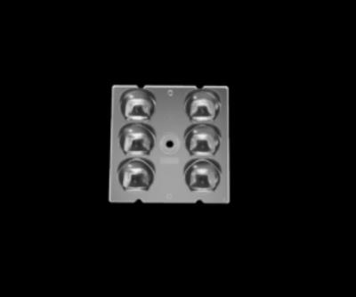 Cina Manufacturer 50x50mm Square 6in1 PC Plastic LED Optical Lens For Muti-Angle Lens Array in vendita
