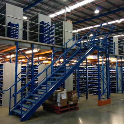 China Customized Heavy Duty Steel Attic Steel Platform With Multi Lever Layer Warehouse Storage Racks for sale