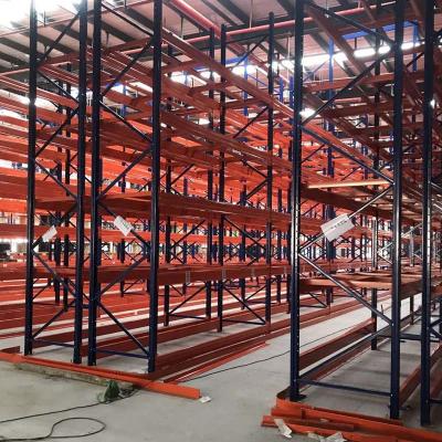 China Heavy Duty Warehouse Very Narrow Aisle Racking System Narrow Aisle Racking 1000-2000kg for sale