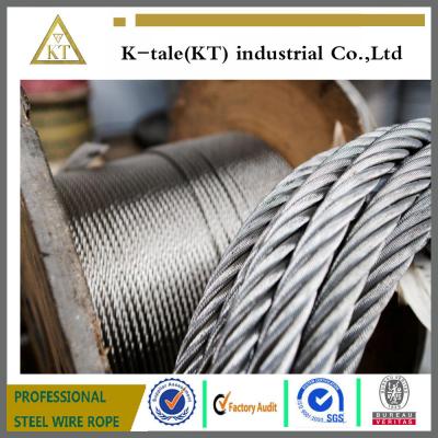 China ISO9001 Supply High Strong A2 A4 SUS304 316 Stainless Steel Wire Rope 7*19 4mm for sale