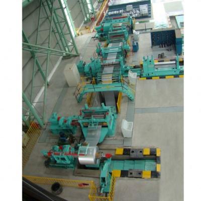 China 1 mm Karbonstahlband / Coil-Längsteilmaschine mit Getriebe zu verkaufen