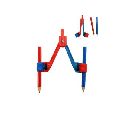 China Promotion or market sale math drawing pencil educational compass set for kids for sale