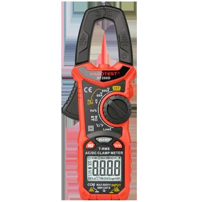 China HABOTEST HT206D AC DC Digital Clamp Meter RMS Amperimetro 6000 Counts True Flange Meters Capacitance Meter CE RoHS HT206D for sale