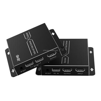 China 250m HD MI Over IP LAN KVM Extender 120M Support Keyboard Mouse control Have a loopout & IR Function for sale
