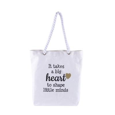 China Custom Printed Reusable Portable Folding Environmental Canvas Bag Canvas Bag for sale