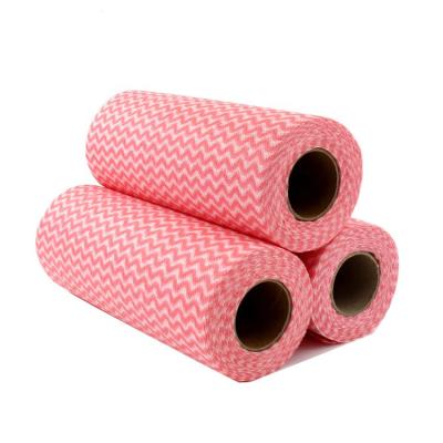 China Stocked Factory Household Tote Bag Cleaning Cloth Eco Friendly Reusable Disposable Roll for sale