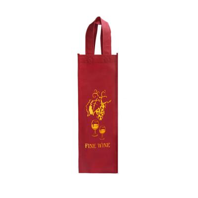 China Recyclable Non Woven PP Bag Printing Wine Bag PP Custom Gift Bag for sale