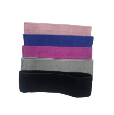 China Yoga Fitness 5pcs Polyester Latex Threads Long Adjustable Exercise Cloth Resistance Band for sale