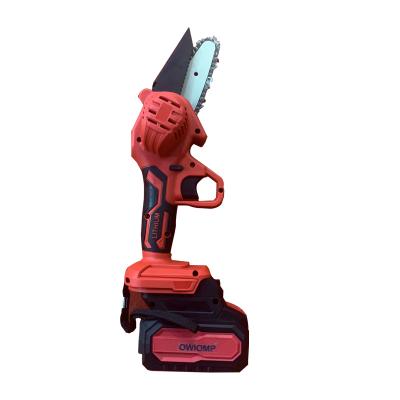 China Fast Cut 21V Hand Battery Rechargeable Chainsaw Mini Lithium Chainsaw for sale