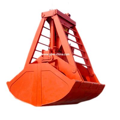 China Construction works Hydraulic Clamshell Excavator Grab Bucket For Dump Rock Chute for sale