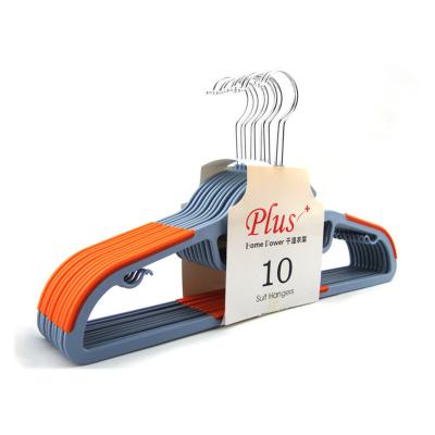 China Modern Plastic Non-marking Clothes Hanger Hanger Non-slip Clothes Drying Wet and Dry Rack for sale