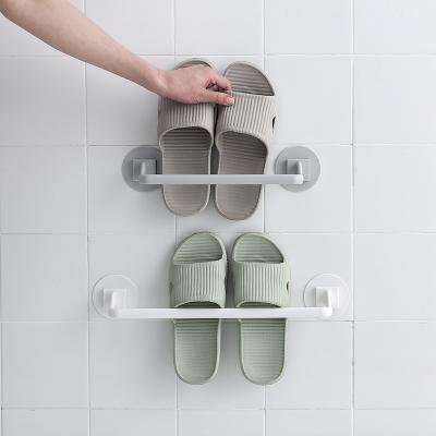 China Stocked Hanging Towel Rack Punch Hanger Rack Bathroom Kitchen Towel Rack Free Standing Toilet Hanging Rack for sale