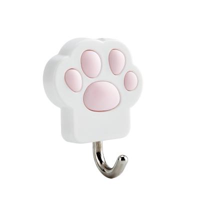 China Durable Cat Claw Hooks Strong Adhesive Stickers Kitchen Non-marking Nails Unpunched Wall Hooks for sale