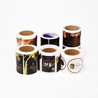 Chine L'autocollant d'emballage de bouteille de parfum marque le petit pain d'autocollants Screenprinted par vinyle d'aluminium à vendre