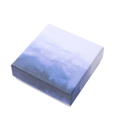 China Luxury Gradient Colorful Custom Jewelry Packaging Box for Ring Necklace Earrings Bracelet for sale
