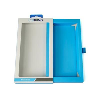 China Custom Boxes for Packaging Mobile Phone Case Packaging Clear Retail Display Box for iPhone 16 15 14 Pro Max Samsung Phone Cover for sale