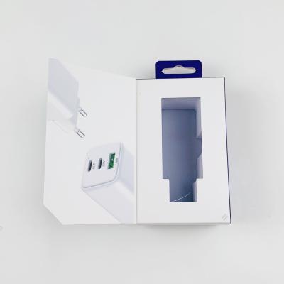 China OEM Phone Accessories Data Cable Packing Box With Window Custom Electronic Phone Charger Packaging Box For Iphone for sale