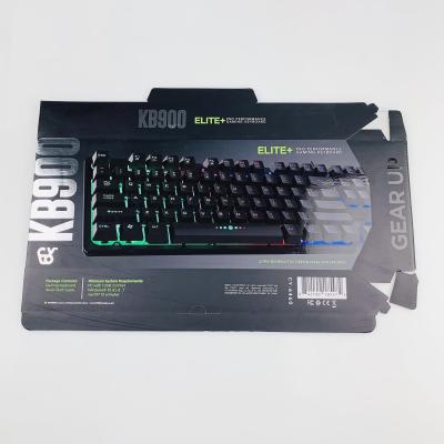 China Logotipo personalizado Caixa de embalagem eletrônica Caixa de teclado Acessórios de computador Caixa de embalagem dobrável à venda