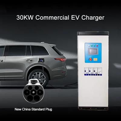China Armas exteriores do dobro da estação de carregamento GB/T do carro da casa 30KW OCPP1.6J à venda
