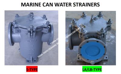 China Marine Can Water Strainer 5K-200A S-TYPE JIS F7121-1996 Flens Gegooid ijzeren kan waterfilter 5K-200A LA-TYPE Te koop