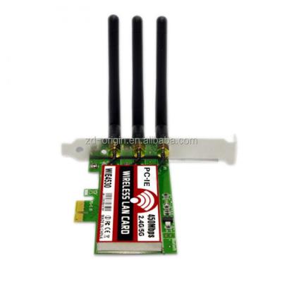 China 450Mbps 2.4G 5G WiFi LAN Card PCI-E X1PCI-E X4 X8 X16 Network Adapter Desktop High Speed Wireless Card for sale