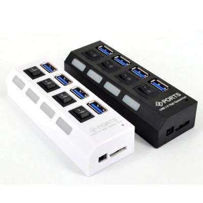 China Factory Price USB 3.0 Hub 4 Port USB Adapter Splitter High Speed External Extender Box Laptop/Smartphone/computer/tv and so on for computer use for sale