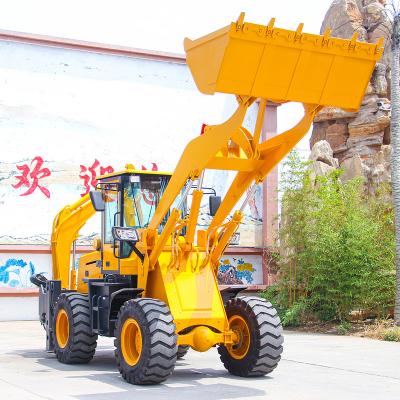 China HENGWANG Farms 4x4 China Small Mini Retroexcavadora Backhoe Loader for sale