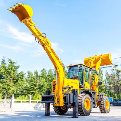China HengWang China Farms Wheel Mini Excavator Backhoe Loader 1 Ton 2 Ton for sale