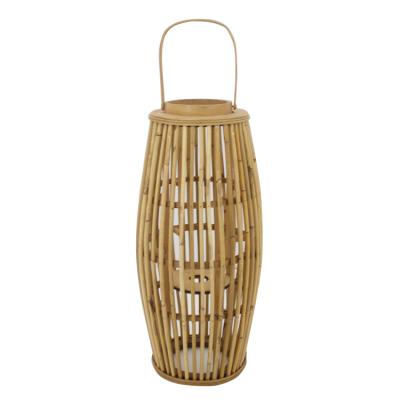 China Kingwillow New Design Eco-friendly Handmade Tall Willow Woven Glass Candle Holder Great For Home Decor for sale