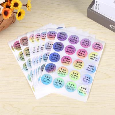 China ANTI-STATIC Custom Die Cut Logo Hologram Stickers Mark Foil Authenticity Glitter Sticker Sets for sale