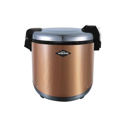 China 3D Non-stick heating system 8L 20Lcommercial non-stick rice warmer coating hotel restaurant use stainless steel wood grain body for sale