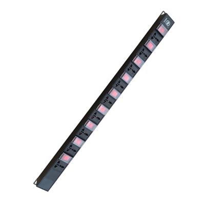 China Industrial Universal 1U 1.5U Power Distribution Unit Power Aluminum Shell PDU Customized Ways With Switch for sale