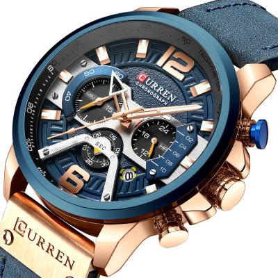 China 2021 Curren 8329 Day/Date New Hot Sale Men's Digital Wristwatches Quartz Watch Factory Wristwatches Sales Wristwatch for sale