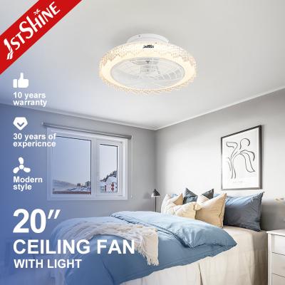 中国 110-240V/50-60Hz 入力電圧 20 インチ ホワイト ファન્સી ABS 隠された刃 リモート 天井扇風機 販売のため