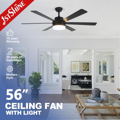 Cina motore economizzatore d'energia di CC LED del ventilatore da soffitto moderno silenzioso a 56 pollici di 35w in vendita