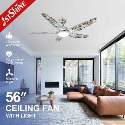 Cina Ventilatore di soffitto da 56 pollici con illuminazione a LED dimmabile e 5 lame in plastica ABS di 1stshine in vendita