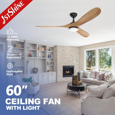 Κίνα 3 Φανατικός ταβάνι με ξύλινη λεπίδα με LED διακοσμητικό φωτισμό ξενοδοχείου εσωτερικού προς πώληση