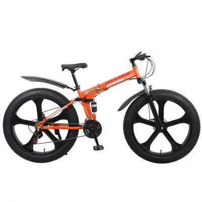 China Moutain Bike Factory 26 Inch 21/24/27 Inch Professional Double Speed Disc Brake Folding Mountain Bike Bicycle for sale