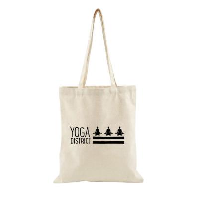 China Eco-friendly Customized Reusable Cheap Customized Organic Logo 8oz Cotton Canvas Tote Shopping Bag for sale