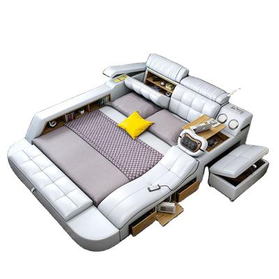 China Modern Foldable Storage Massage Sofa Works Smart Stylish Multifunctional Bed Furniture Frame Bed for sale