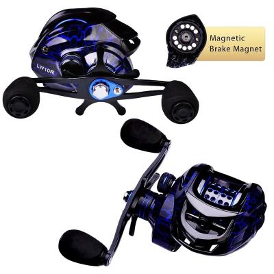 China Cheap Metal Wire Cup Reel Baitcasting Reel Power High Speed Fishing 7.2:1 Bait Casting Wheel Saltwater Drag Fishing Reel for sale