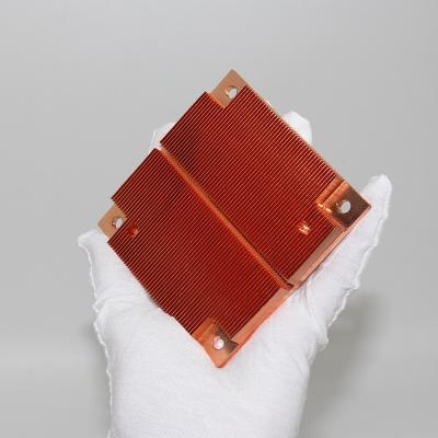 Cina dissipatore di calore di raschiamento di Cuprum del rame dell'aletta di 150*190mm, dissipatore di calore freddo di pezzo fucinato 50g in vendita