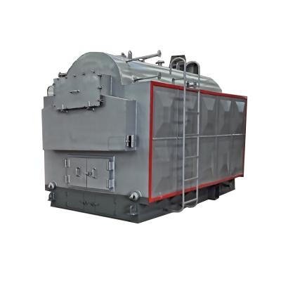 China Horizontal 1 ton biomass steam boiler factory 2 tons 4 tons chain automatic biomass pellet hot water boiler for sale