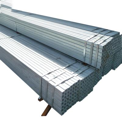 China High quality liquid pipe corrugated square tubing galvanized steel pipe rectangular iron tube price for car parks for sale