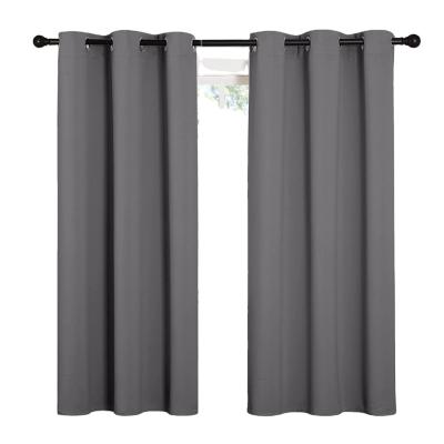 China Blackout ATAYA Thermal Insulated Blackout Solid Grommet Curtain For Bedding Room for sale