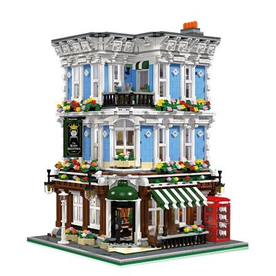 China DIY TOY 89110 10197 MOC-28774 Queen Bar Bricktoria Create Expert Street View Building Blocks For Kids Christmas Gifts for sale