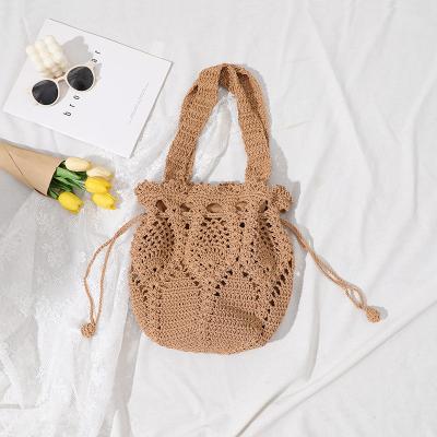 China 2022 Fashion Fashion Hot Sale Straw Beach Bag Tassels Straw Bag Wholesale Summer for sale