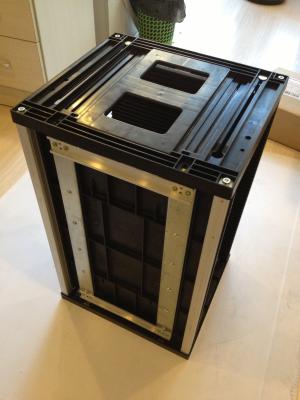 China Adjustable ESD SMT Rack PCB Storage Holder Board Rack Antistatic Metal Standing SMT PCB ESD Magazine Racks for sale