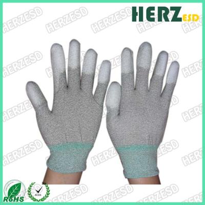 China ESD fibras de carbono Luvas PU Palm Fit Luvas de segurança Luvas de trabalho à venda